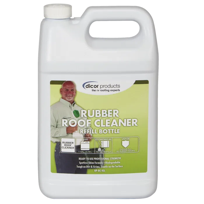 RP-RC-1GL – DICOR CORP Rubber Roof Cleaner, Use To Clean RV Rubber Roof And Vehicle Exteriors 1 Gallon Can Single Wit...